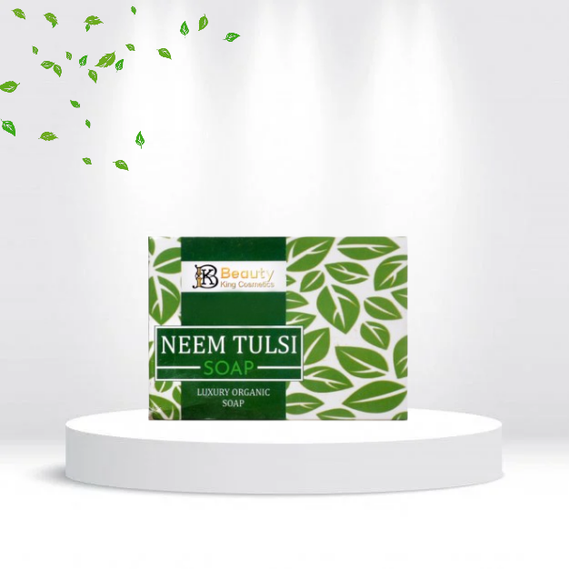 Neem & Tulsi Organic Soap ‒ Anti-Acne Soap for Clear & Glowing Skin