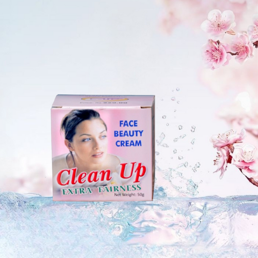 Clean-Up Beauty Cream Whitening & Spot Remover for Dark Spots, Freckles, Blemishes and Glowing Skin

