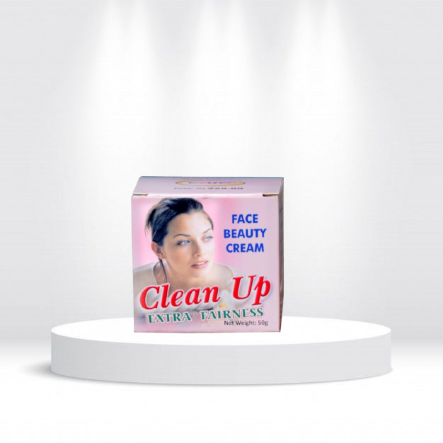 Clean-Up Beauty Cream Whitening & Spot Remover for Dark Spots, Freckles, Blemishes and Glowing Skin

