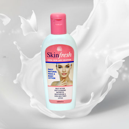 Skin Fresh Face & Body Lotion for Daily Moisturizing, Skin Tone Care, Soft Smooth Glowing Skin, All Skin Types